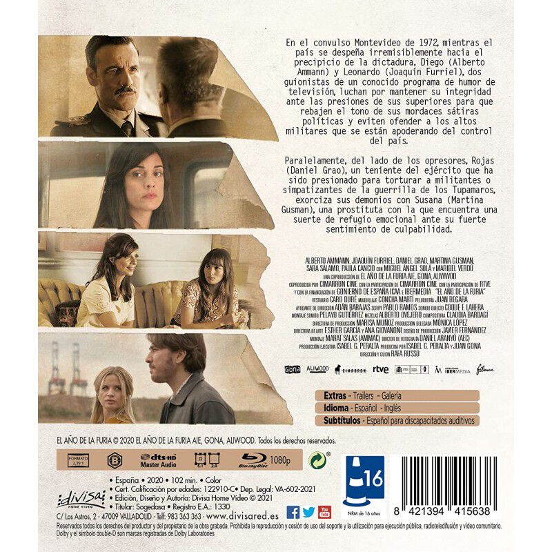El a&ntilde;o de la furia - BD [Blu-ray] image number null