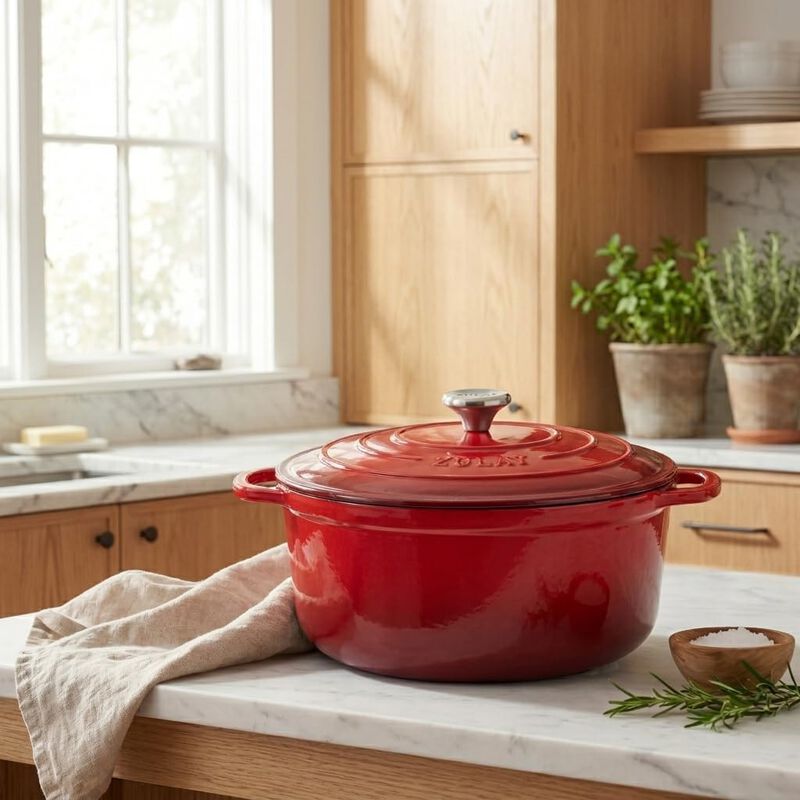 Olla holandesa Zulay Kitchen de 5 litros, esmal... image number null
