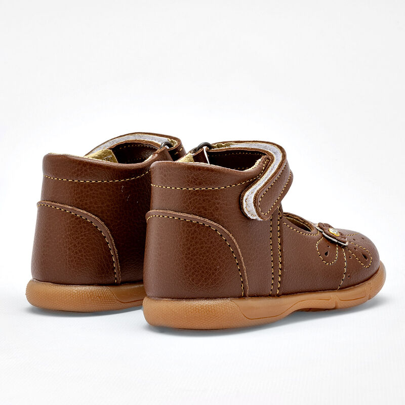 Chaparrin Zapatitos para beb&eacute; ni&ntilde;a caf&eacute; image number null