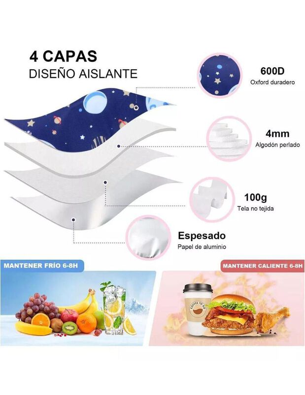 Lonchera Térmica Elego Cosmic Lunch image number null