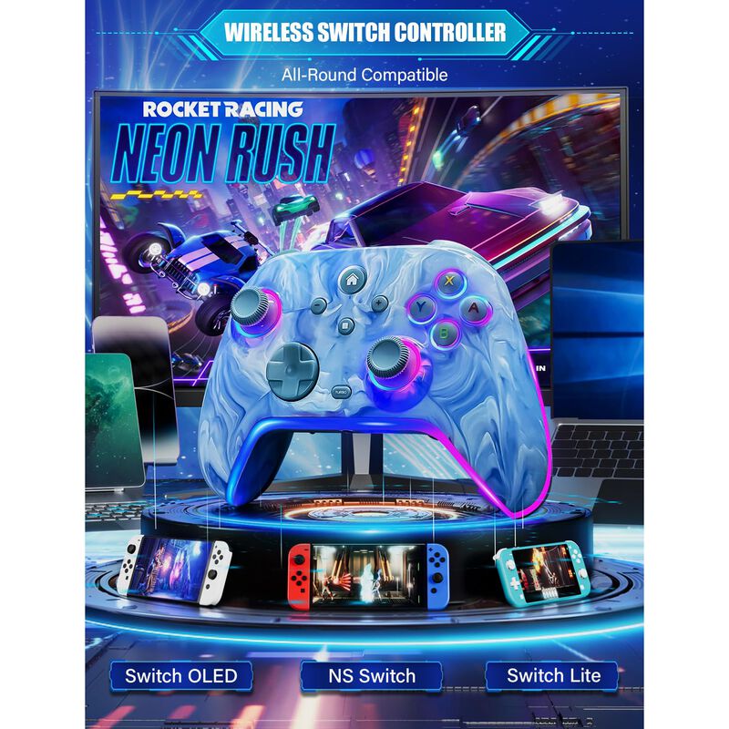 Controlador Inal&aacute;mbrico Zrzlmvp para Switch con... image number null