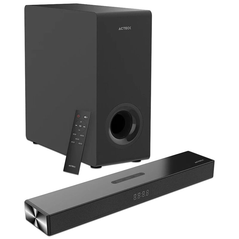 Barra de Sonido Acteck Thin BS600, 2.1, USB, Bl... image number null