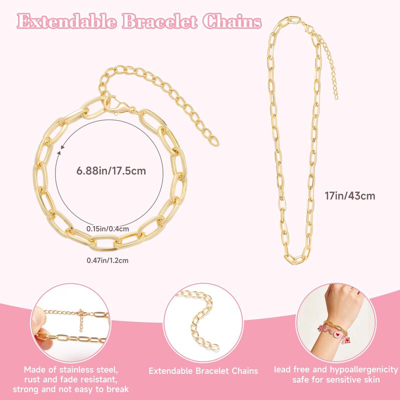 Kit De Pulseras Y Collares Con Dijes Riwiuue 59... image number null