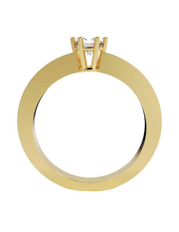 Anillo de Compromiso de 14K con Diamante de Lab... image number null