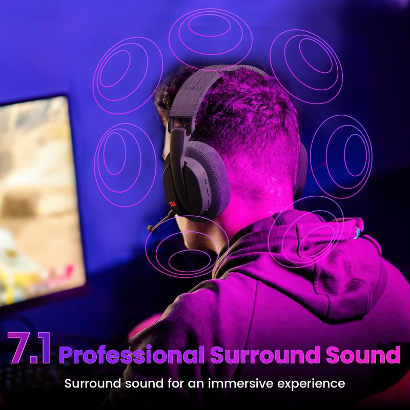 Auriculares Inal&aacute;mbricos Para Juegos Redragon H... image number null