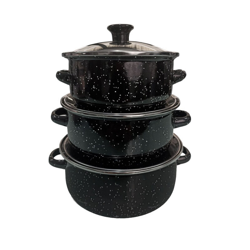 Juego de ollas negra de Peltre con tapa 6 pz In... image number null
