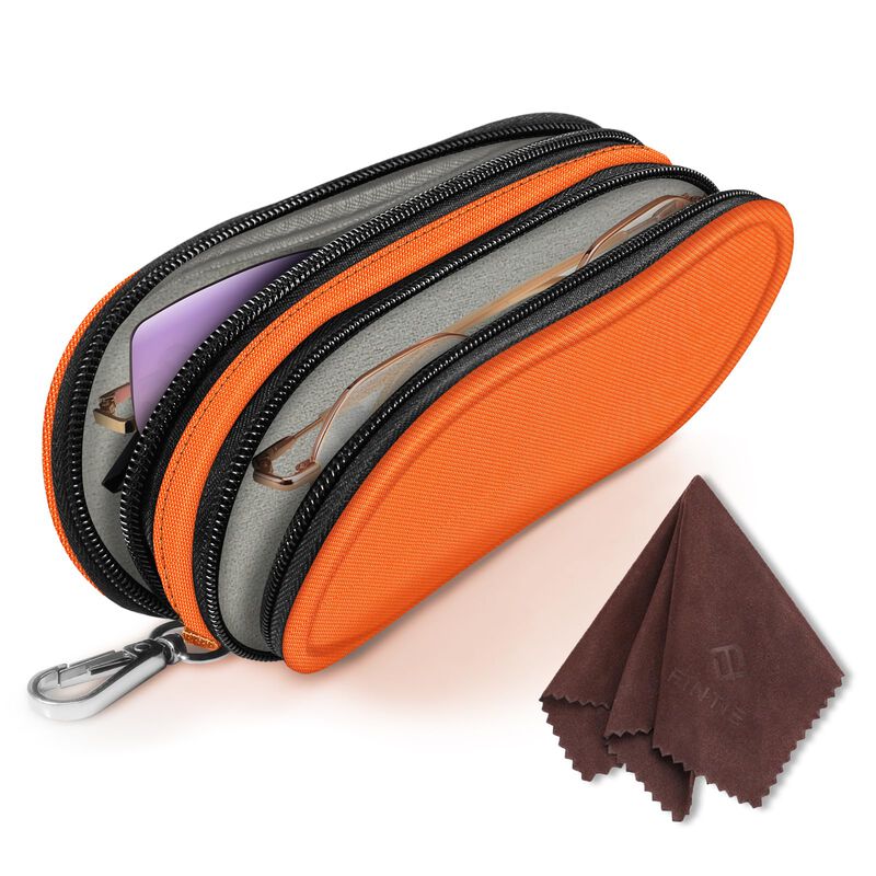 Estuche Doble Para Anteojos De Sol Fintie Naran... image number null
