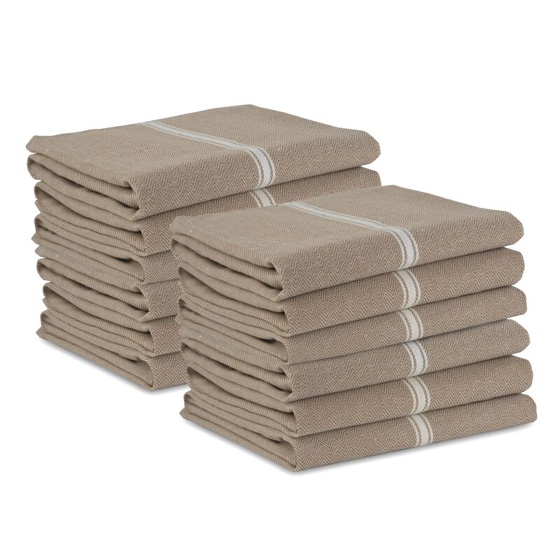 Juego De 12 Pa&ntilde;os De Cocina Lane Linen, 100% Al... image number null