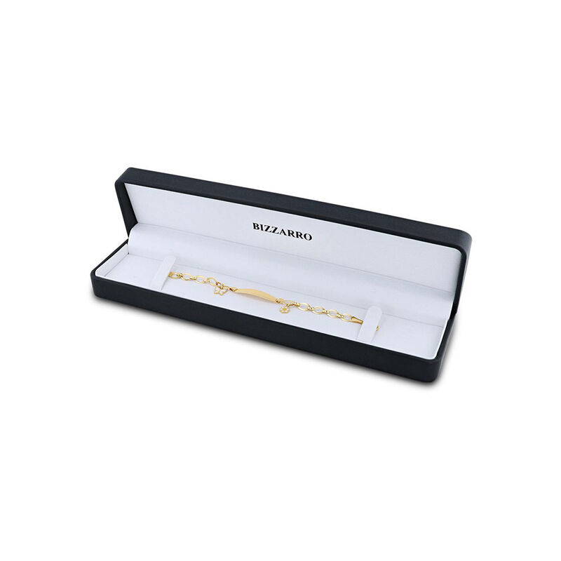 Esclava De Oro Amarillo De 14K (Mariposa Y Flor... image number null