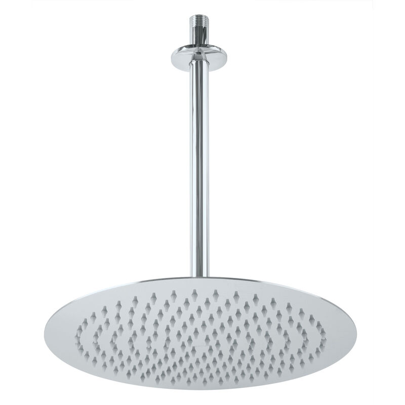 Regadera Cromo 12' Plato Redondo delgado con Br... image number null