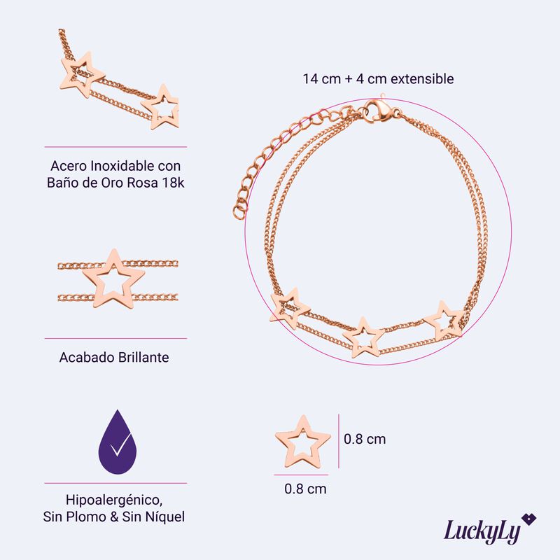 Brazalete Mujer, Pulsera Acero Inoxidable, Joye... image number null