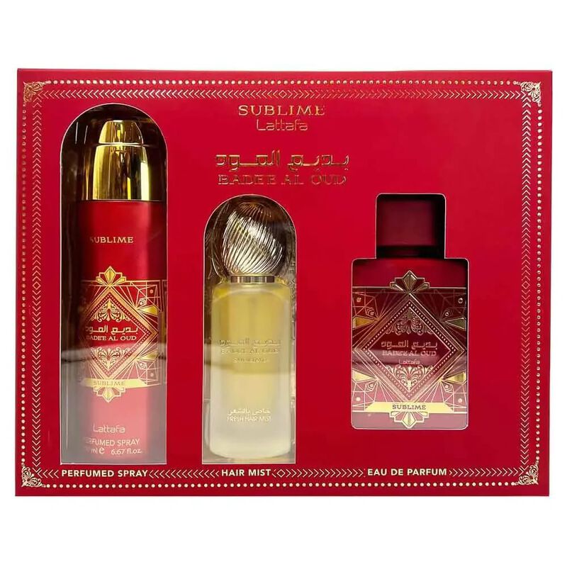 Perfume Lattafa Badee Al Oud Sublime, Juego De ... image number null