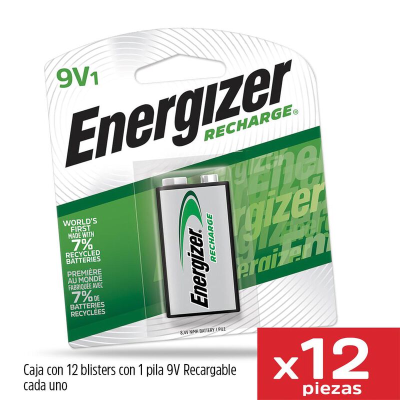 Pila Energizer 9v Recargable Blister 12 Unidade... image number null