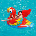 Flotador Montable Loro 3 Años en Adelante Color Rojo con Agarraderas 2.03cm x 1.32cm (6.8x52pulg) 1 modelo caja(1)