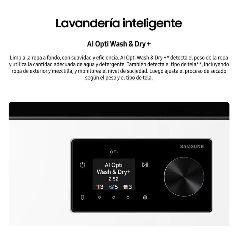 Lavadora Samsgung Bespoke Ai Laundry All In One... image number null