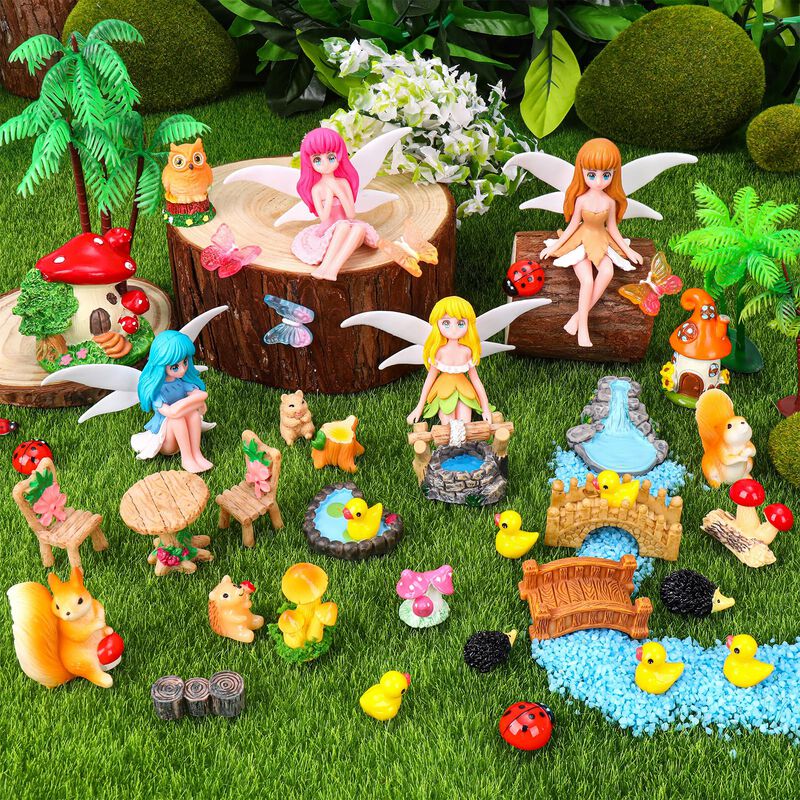Ornamentos De Jard&iacute;n Qauyetm &ndash; Kit De 40 Piezas... image number null