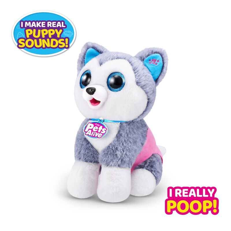 Peluche Pets Alive Pooping Puppies Husky De Zur... image number null