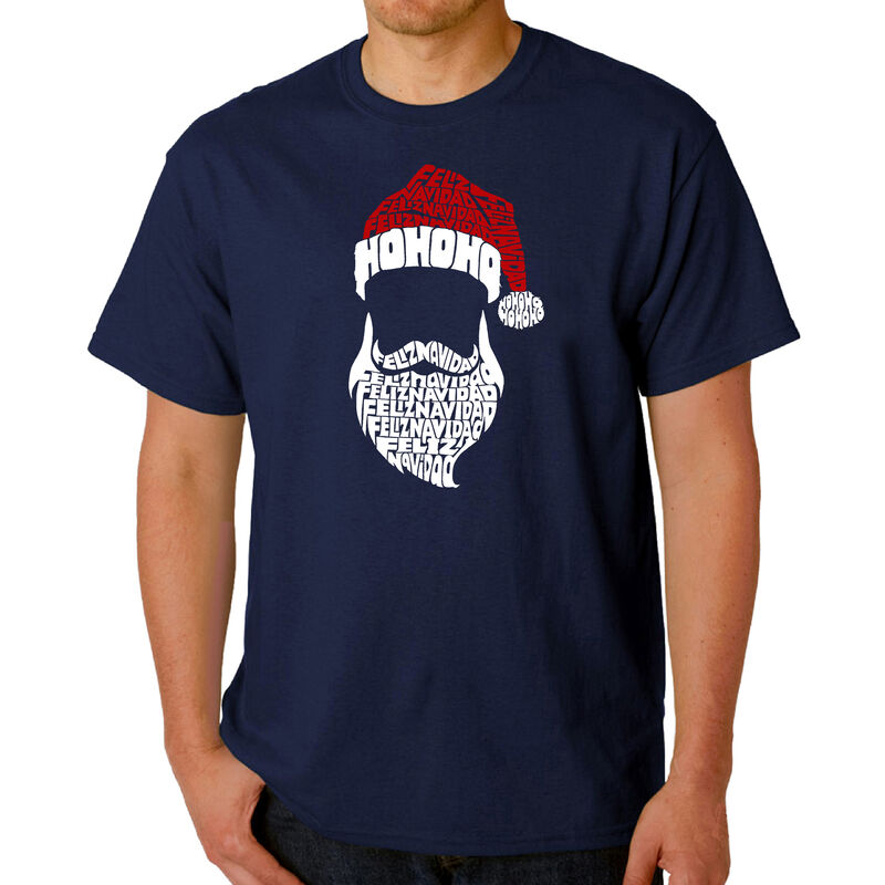 Camiseta Word Art Para Hombre - Feliz Navidad -... image number null