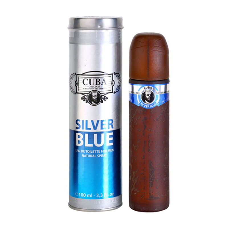 Perfume Silver Blue Edt 100 Ml. Caballero. Cuba image number null