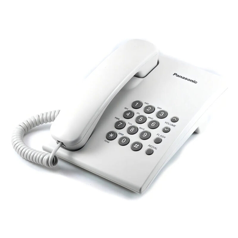 Tel&eacute;fonos Fijos Panasonic KX-TS500MEW Blanco 2 ... image number null