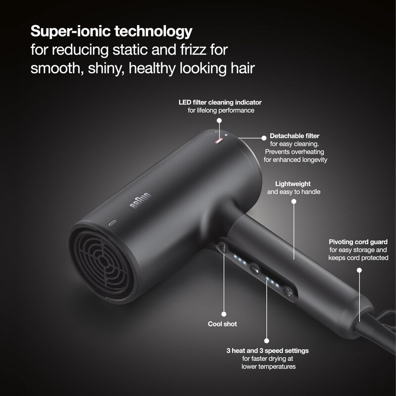 Secador De Pelo Braun Con Tecnolog&iacute;a Superi&oacute;nic... image number null