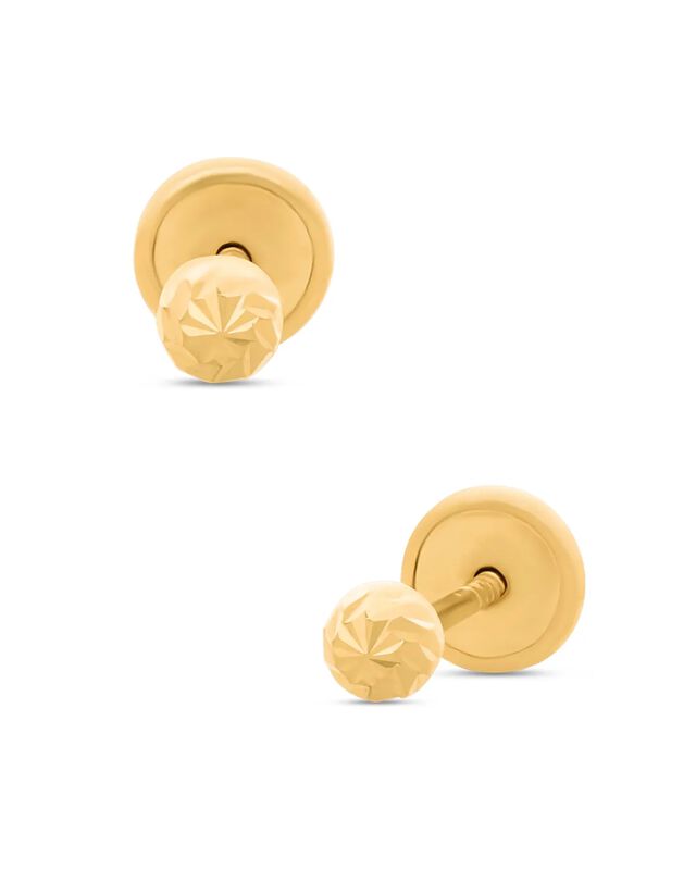 Broqueles De Oro Amarillo 14k (3 Mm) image number null