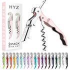 Sacacorchos Hyz 2 Unidades Rosa Tipo Llave