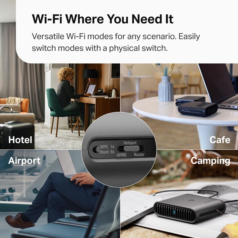 Router De Viaje Tp-link Tl-wr1502x Wi-fi 6 Ax15... image number null