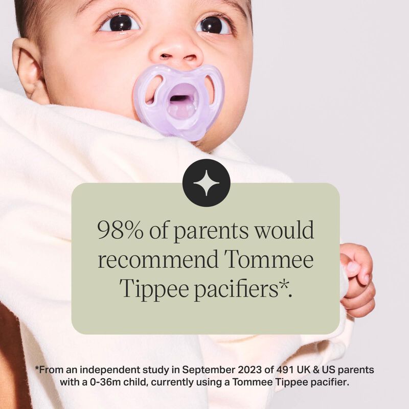 Chupete Tommee Tippee, Silicona Ultraligera, 18... image number null