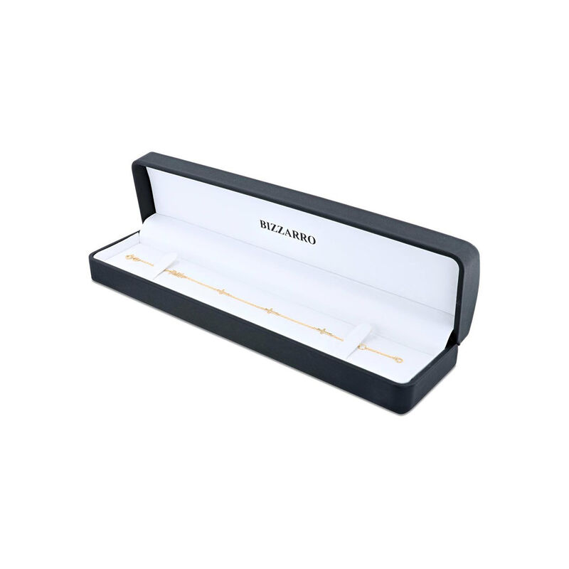 Pulsera De Oro Amarillo 14K Con Cruces (Faith) ... image number null