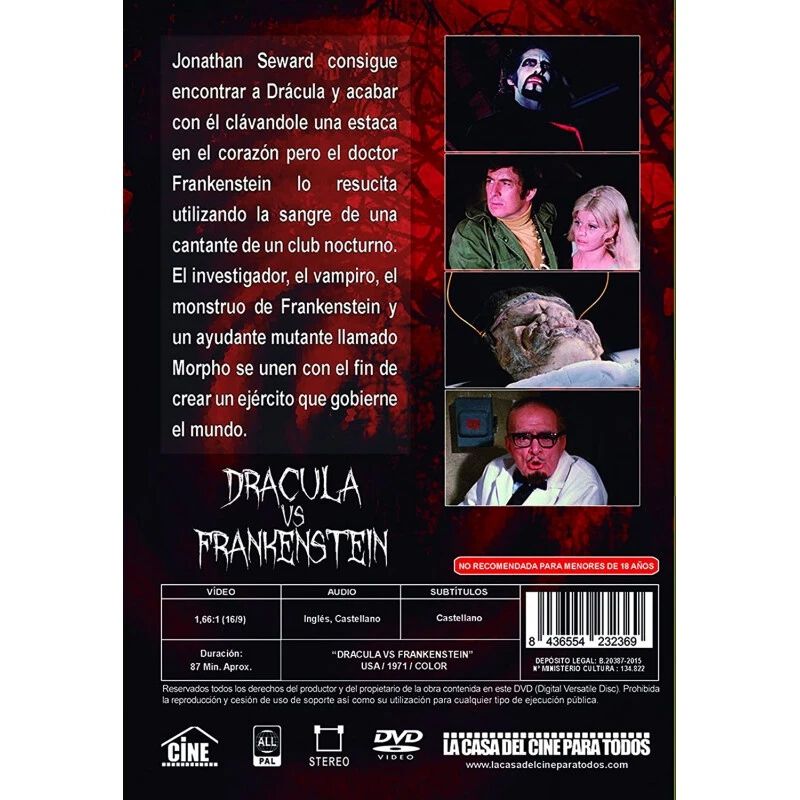 Dracula Vs. Frankenstein [dvd] image number null