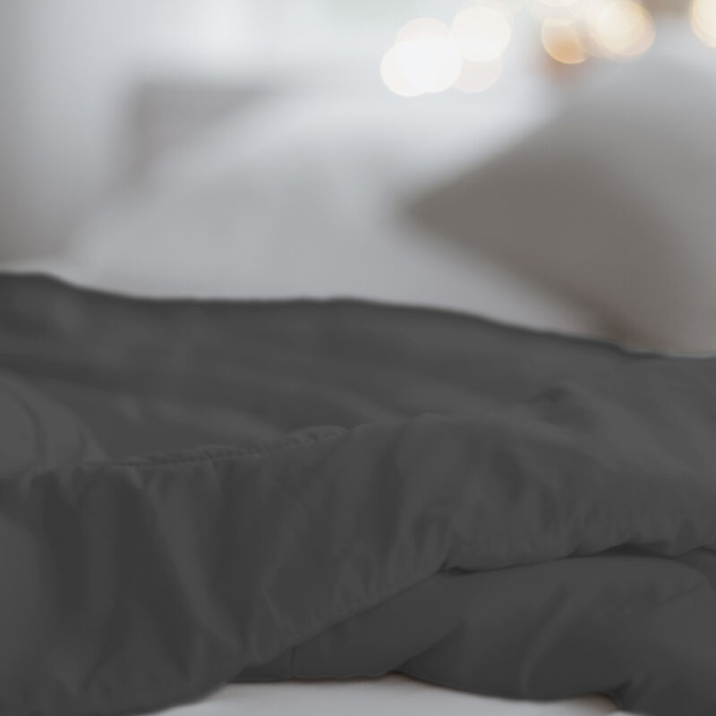 Edred&oacute;n Duvet Santorini Matrimonial Negro/Gris ... image number null