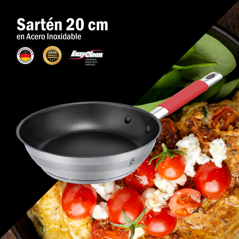Bogner Sartén De Acero Inoxidable 20 Cm Bfp20 image number null