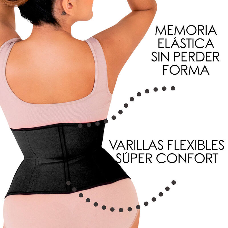 Cinturilla Faja Térmica 3 Capas Licra Látex Alg... image number null