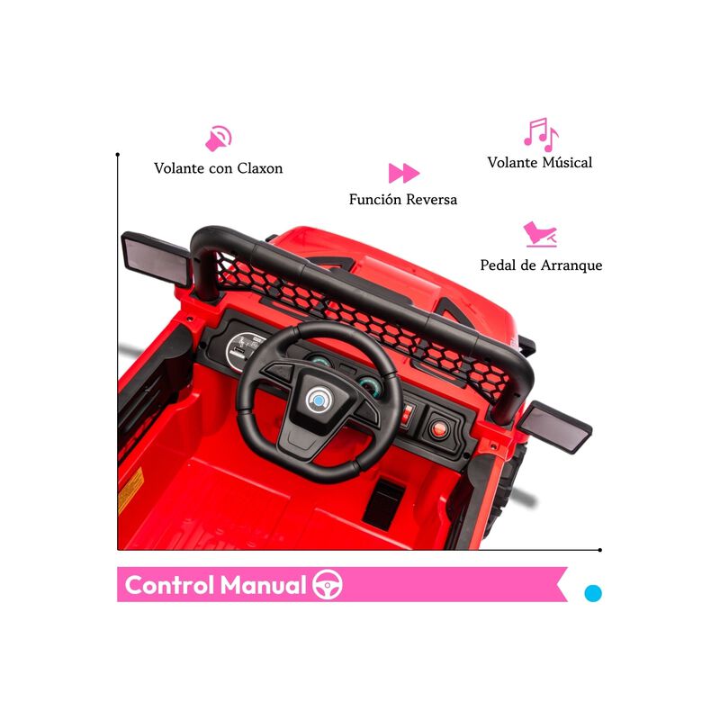 Carro El&eacute;ctrico Montable 12v Doble Motor Contro... image number null