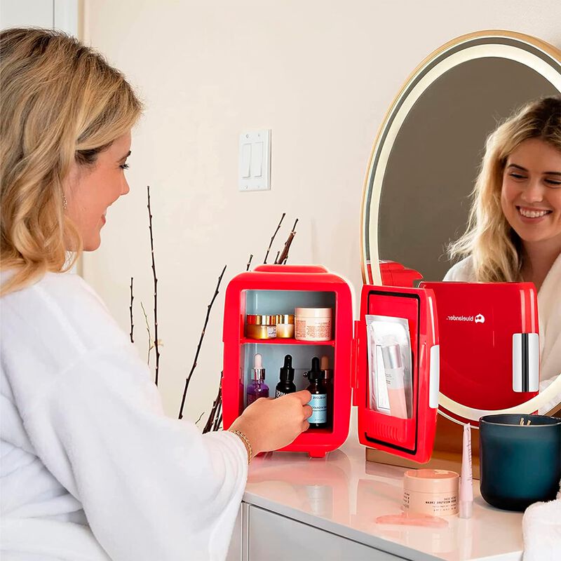 Mini Refrigerador Frigobar Rojo Multifuncional ... image number null