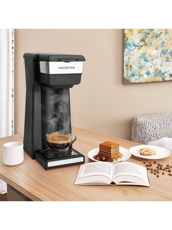 Cafetera Electrica Portatil 700w Negro Aigostar image number null