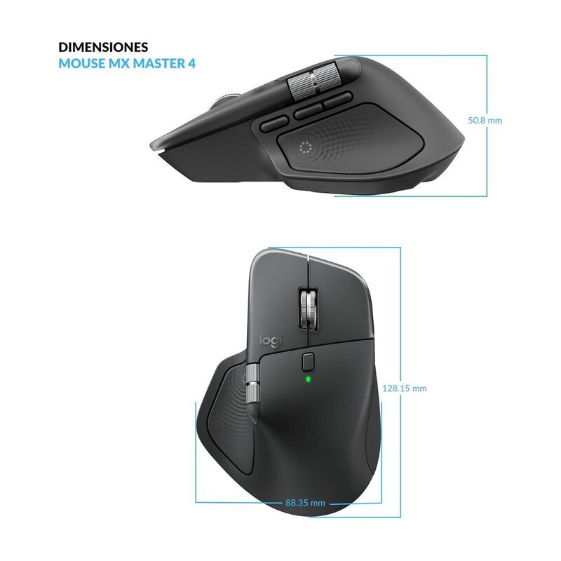 Mouse Inal&aacute;mbrico Logitech Mx Master 4 Bluetoot... image number null