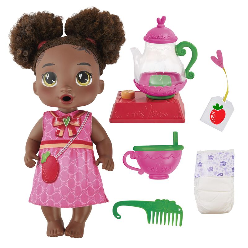 Mu&ntilde;eca Baby Alive Bubbly Tea Party Berry Boo Co... image number null