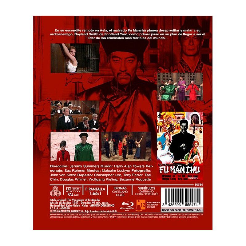 La Venganza De Fu Manch&uacute; [blu-ray R] (1967) image number null