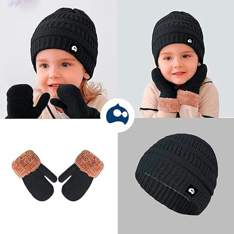 Juego de Gorro, Bufanda y Guantes para Niños Ne... image number null