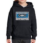 Sudadera Con Capucha Word Art Para Ni&ntilde;a - &Eacute;xitos &Uacute;nicos de los 80 - Negro
