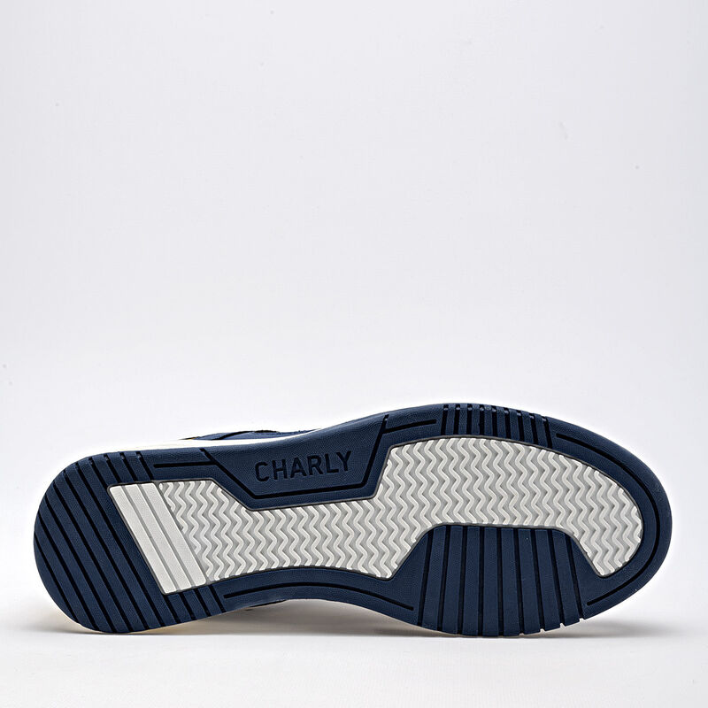 Charly Tenis Urbanos Para Ni&ntilde;o Marino Gris Amar... image number null