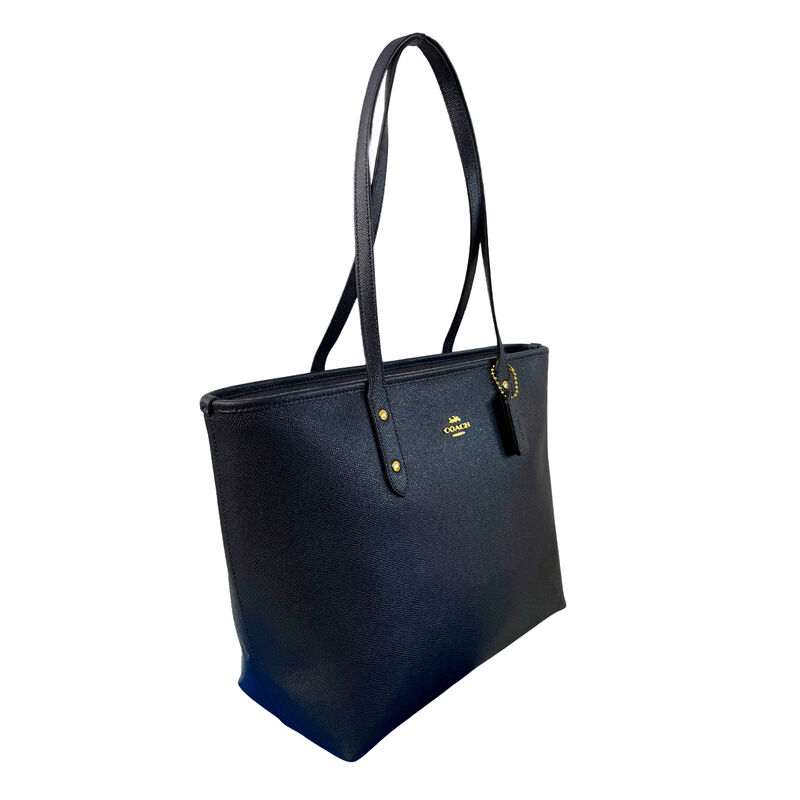 Bolso tote Coach City Zip color Azul media noch... image number null