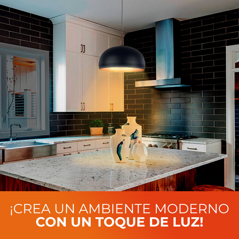 L&aacute;mpara Colgante Lamina De Acero Negro Mate / I... image number null