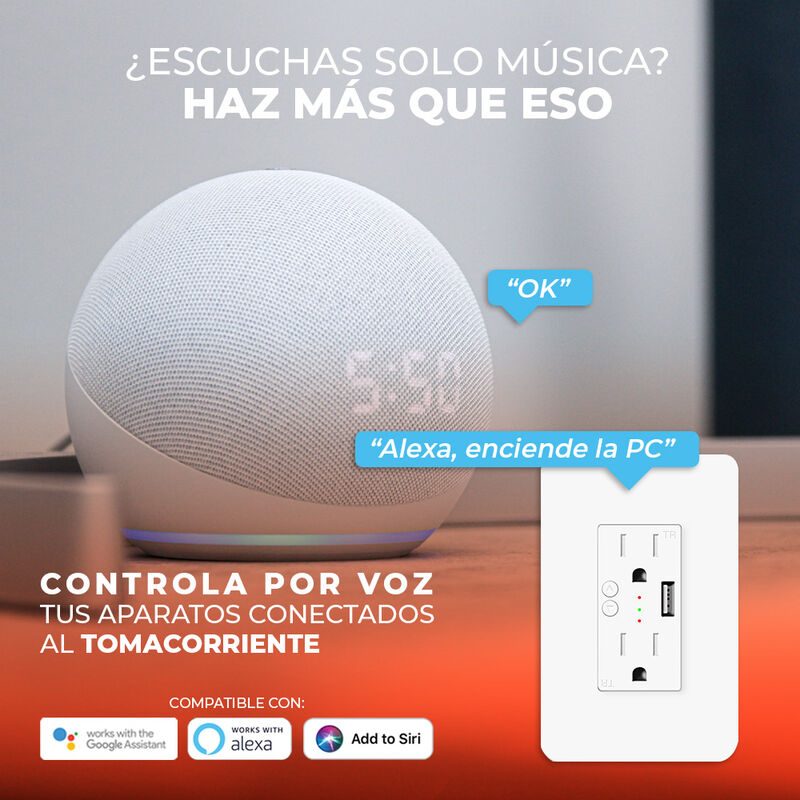 Tomacorriente Inteligente Wi-Fi, Multicontacto,... image number null