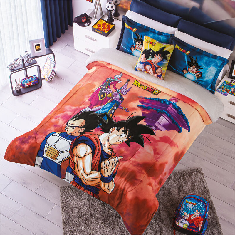 COBERTOR OZZY DRAGON BALL SUPER V2 BEIGE MAT/IN image number null