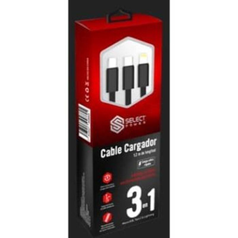 CABLE 3en1 TIPO C MICROUSB LIGHTNING SS image number null