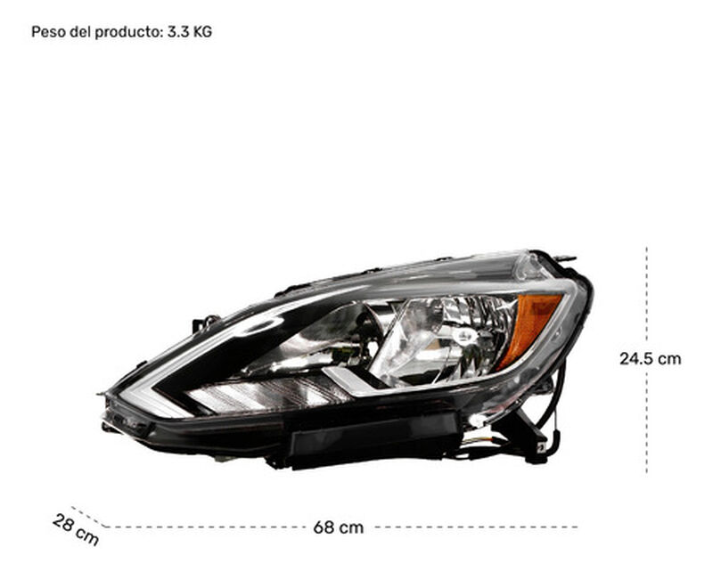 Faro Sentra Izquierdo Universal Modelo 2017 201... image number null