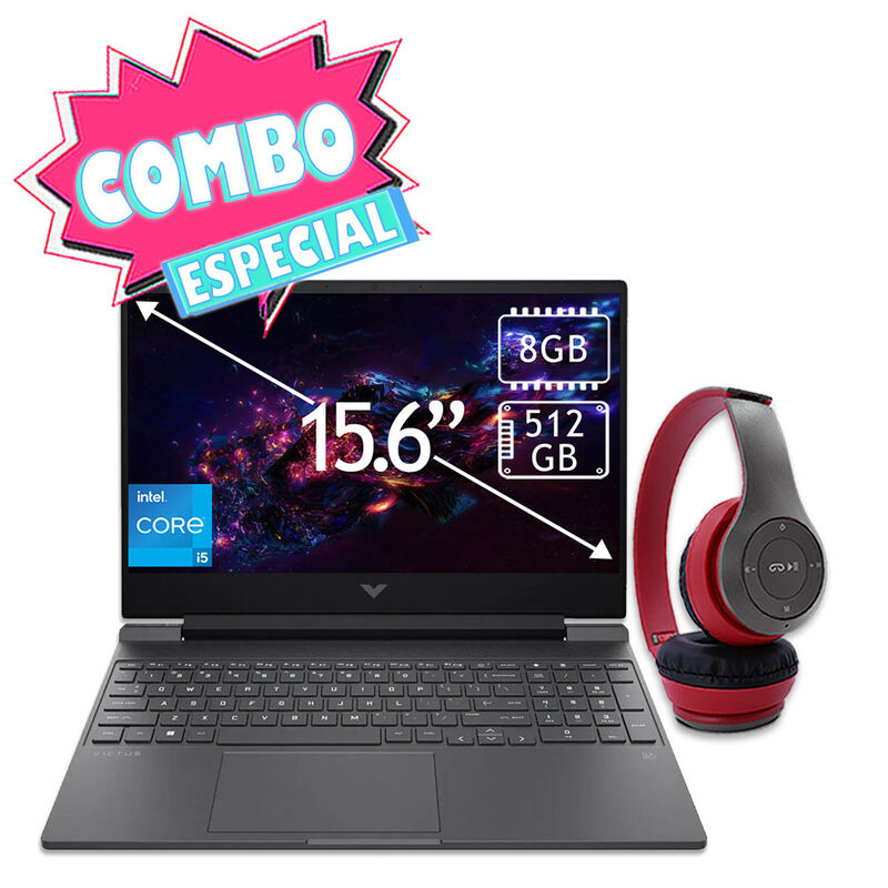 Combo Laptop Hp Victus Gaming 15.6" NVIDIA RTX3... image number null